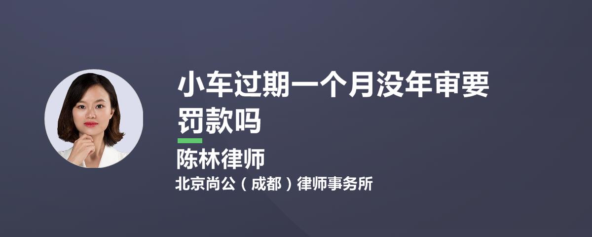 小车过期一个月没年审要罚款吗