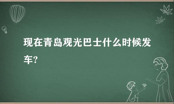 现在青岛观光巴士什么时候发车?