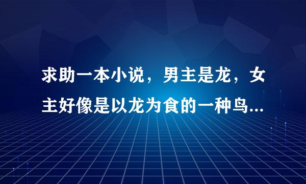 求助一本小说，男主是龙，女主好像是以龙为食的一种鸟（也可能是反过