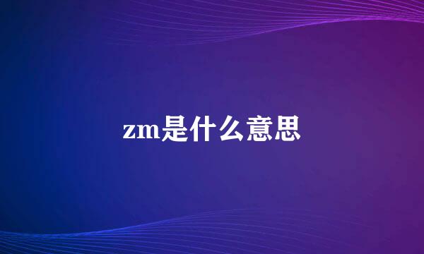 zm是什么意思