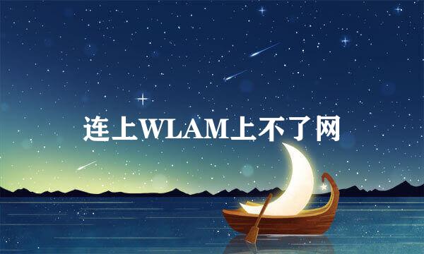 连上WLAM上不了网