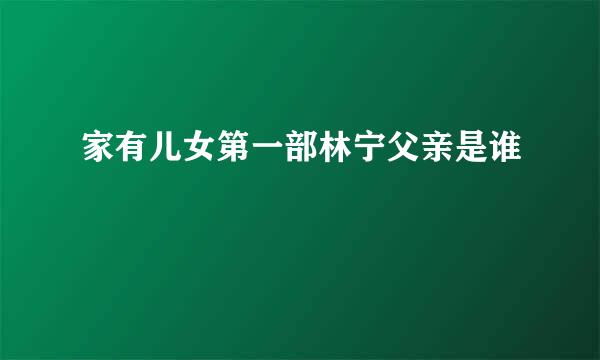 家有儿女第一部林宁父亲是谁