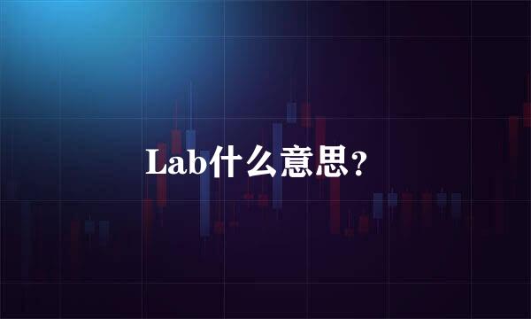 Lab什么意思？