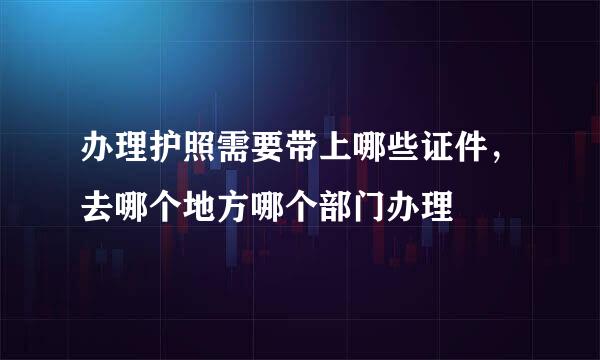 办理护照需要带上哪些证件，去哪个地方哪个部门办理