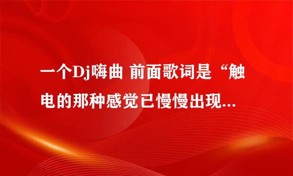 一个Dj嗨曲 前面歌词是“触电的那种感觉已慢慢出现” 那首歌叫什么名如题 谢谢了