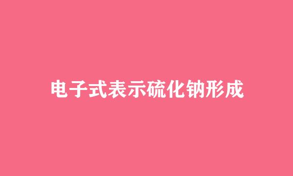 电子式表示硫化钠形成