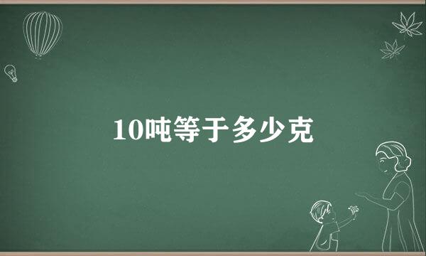 10吨等于多少克