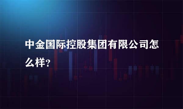 中金国际控股集团有限公司怎么样？