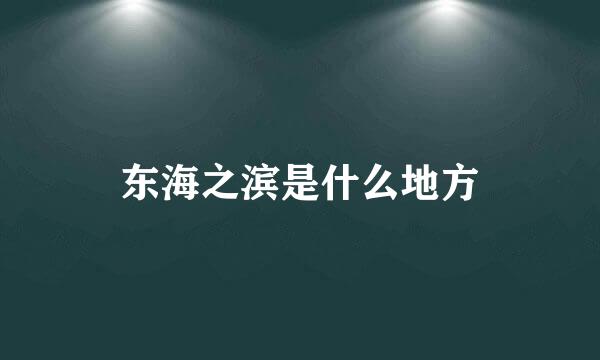 东海之滨是什么地方