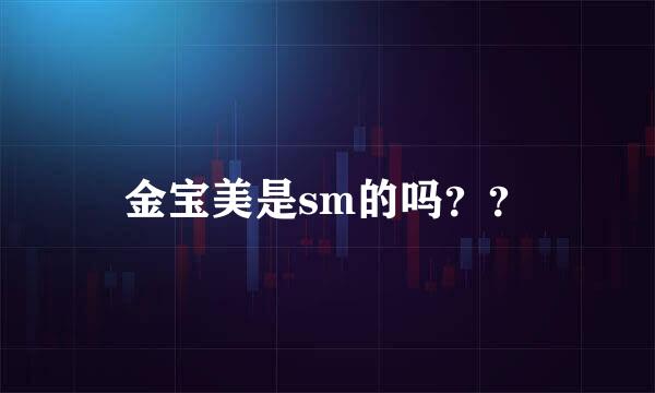 金宝美是sm的吗？？