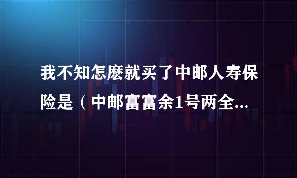 我不知怎麽就买了中邮人寿保险是（中邮富富余1号两全保险分红行）还收到红利通知书，请问这是骗局还是...