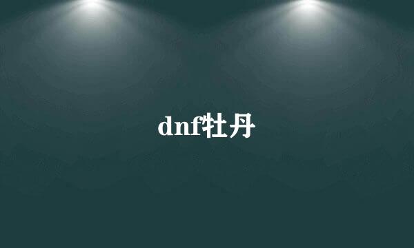 dnf牡丹