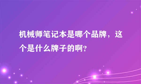 机械师笔记本是哪个品牌，这个是什么牌子的啊？