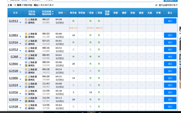 上海到郑州高铁票价预计多少钱