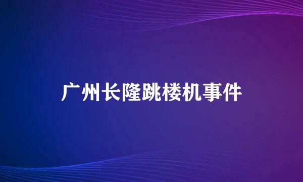 广州长隆跳楼机事件