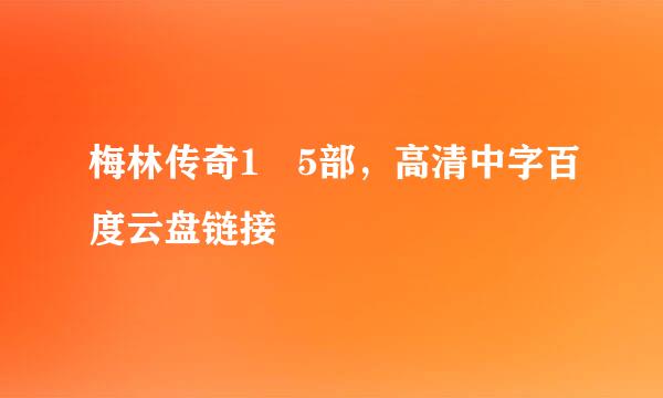 梅林传奇1–5部，高清中字百度云盘链接