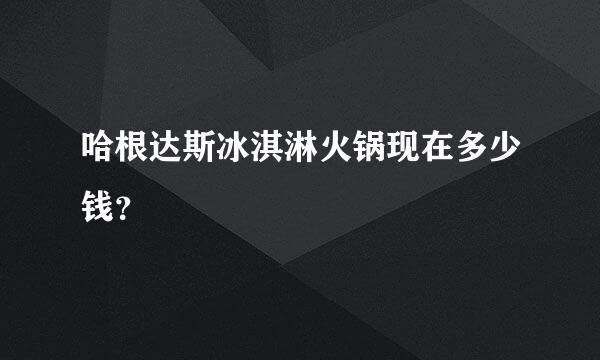 哈根达斯冰淇淋火锅现在多少钱？