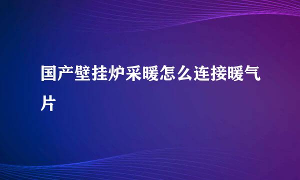 国产壁挂炉采暖怎么连接暖气片