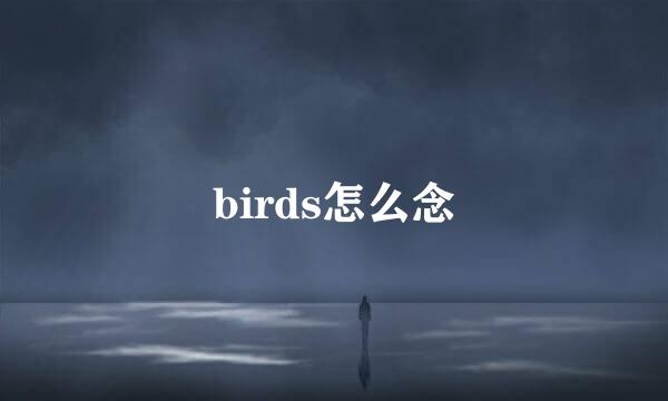 birds怎么念