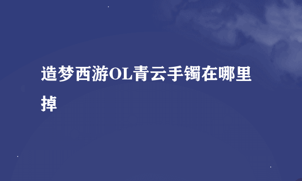 造梦西游OL青云手镯在哪里掉