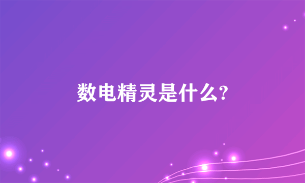 数电精灵是什么?