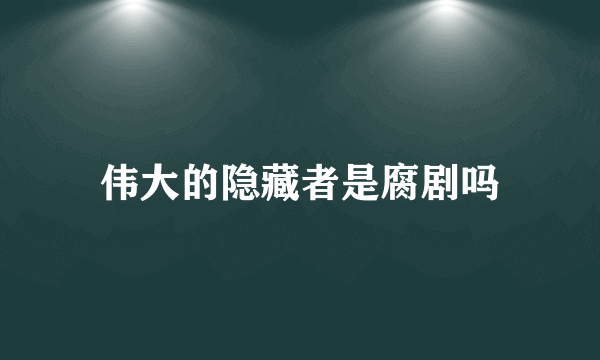 伟大的隐藏者是腐剧吗