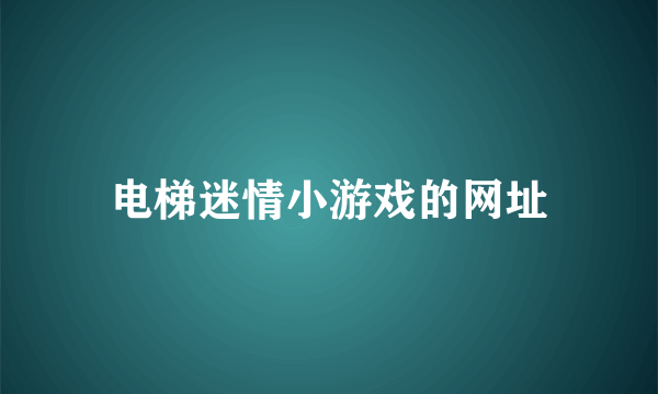 电梯迷情小游戏的网址