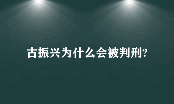 古振兴为什么会被判刑?