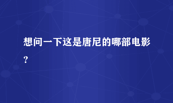 想问一下这是唐尼的哪部电影？