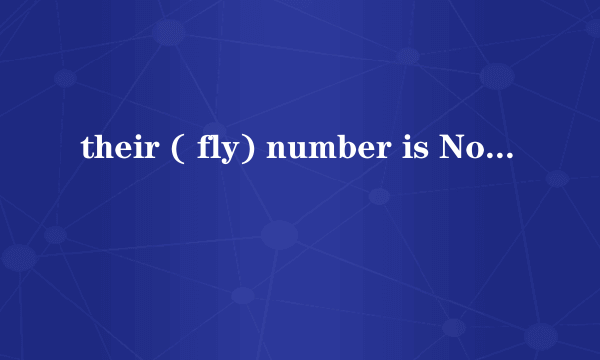 their ( fly) number is No. CA436