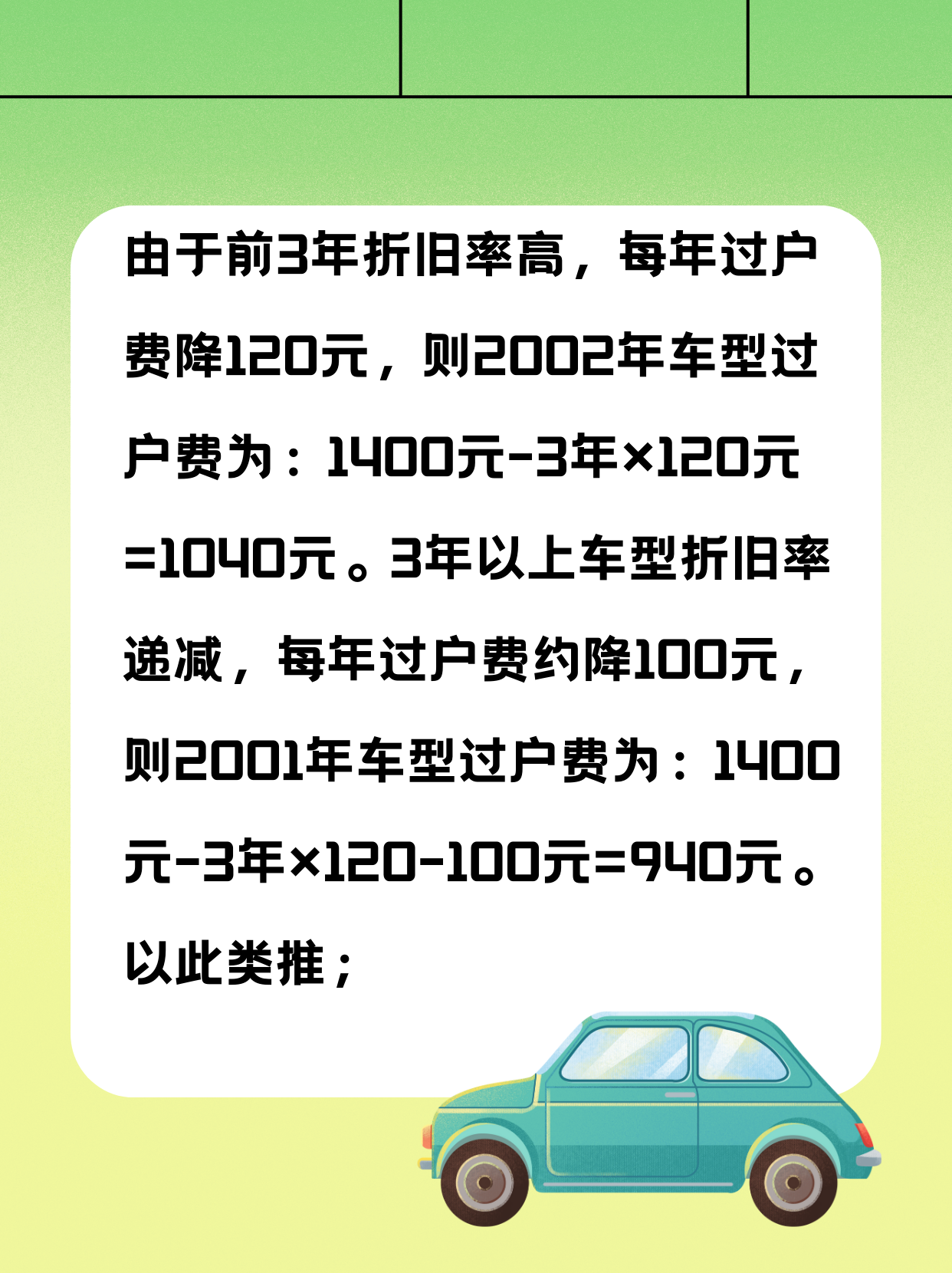 买二手车过户费要多少钱