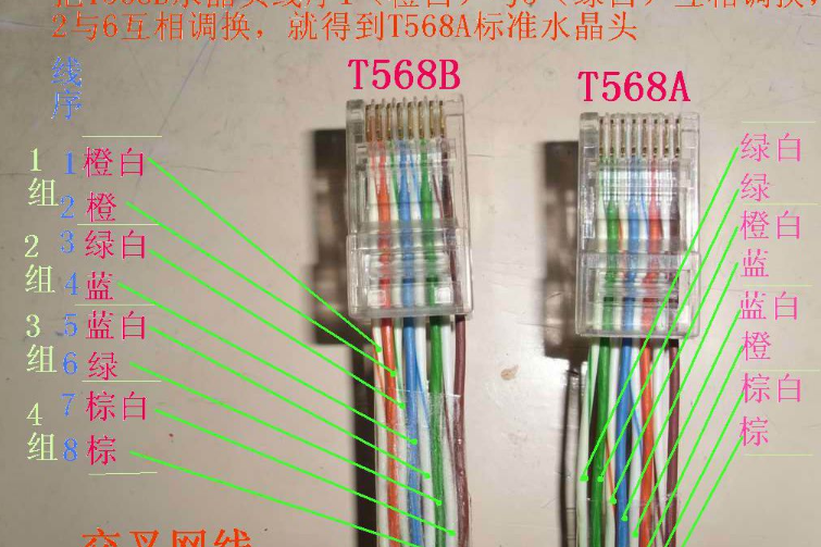 网线线序是怎么排列的啊