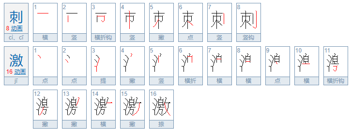 刺激怎么写？