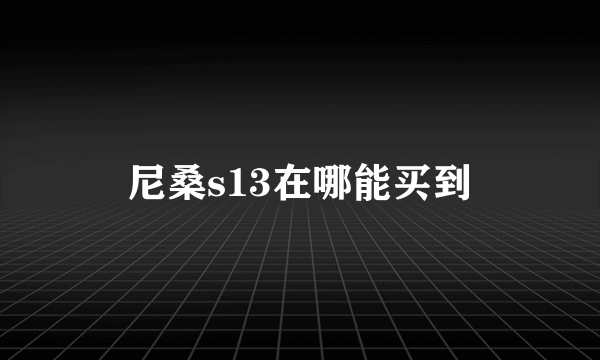 尼桑s13在哪能买到