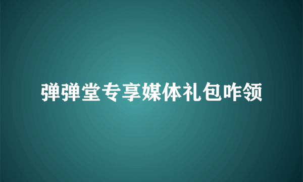 弹弹堂专享媒体礼包咋领