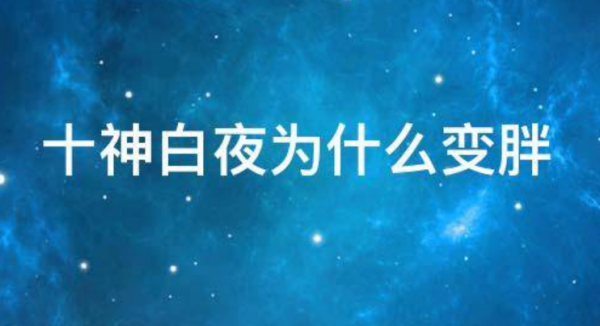 《弹丸论破》十神白夜为什么变胖?