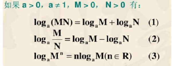 log运算法则公式