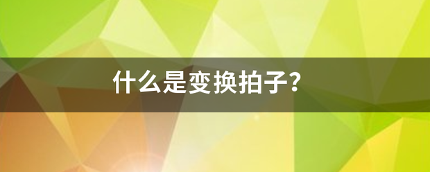 什么是变换拍干概双快措编另子？