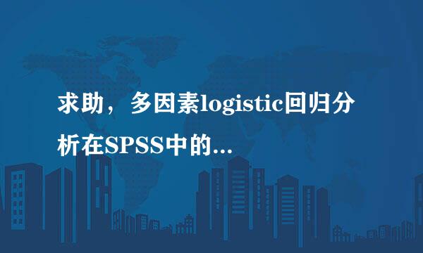 求助，多因素logistic回归分析在SPSS中的操作步骤？谢谢！