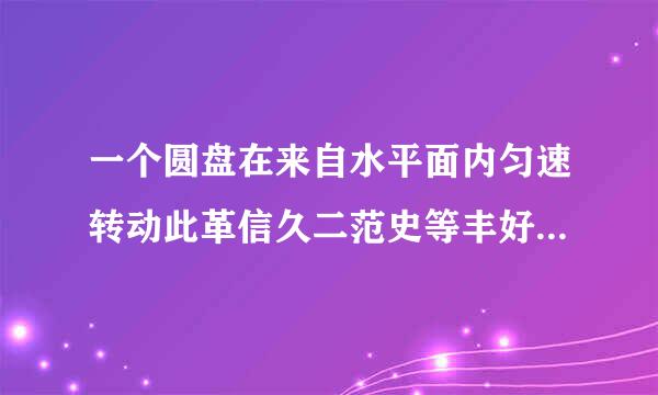 一个圆盘在来自水平面内匀速转动此革信久二范史等丰好，角速度是4rad/s．盘面上距圆盘中心0.10m的位置有一个质量为0.10kg的小物体在随圆盘一起做匀速圆周运动，如图所示．求小物体所受向心力的大小．