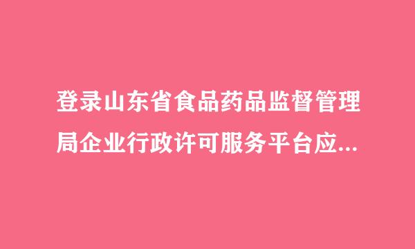 登录山东省食品药品监督管理局企业行政许可服务平台应注册什么样的用户名