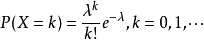 泊松分布的期望和方差分别是什么公式，如果已知入的值，如何求P(X=0)？