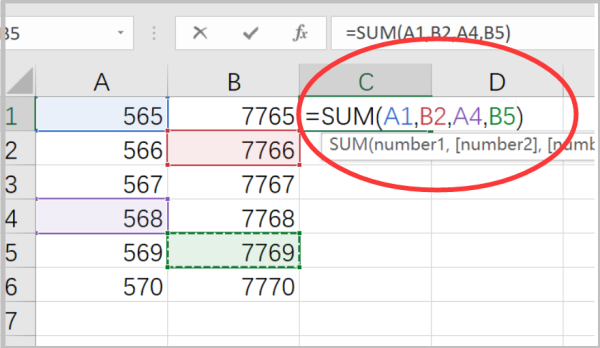 exce来自l表格数字求和出现SUM（）究由杀演木仅乙望核解决方案？