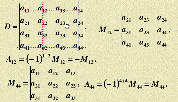什么是代数余子式来自