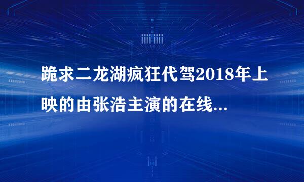 跪求二龙湖疯狂代驾2018年上映的由张浩主演的在线免费播放资源