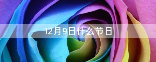 12月9日什么节日