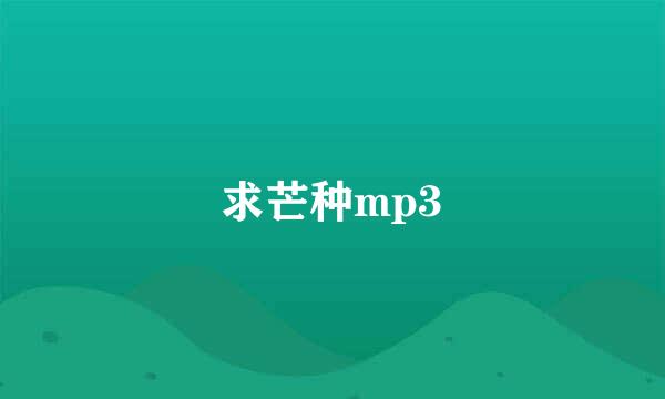 求芒种mp3