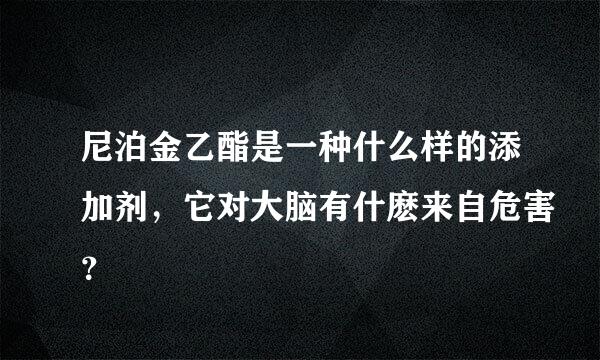 尼泊金乙酯是一种什么样的添加剂，它对大脑有什麽来自危害？