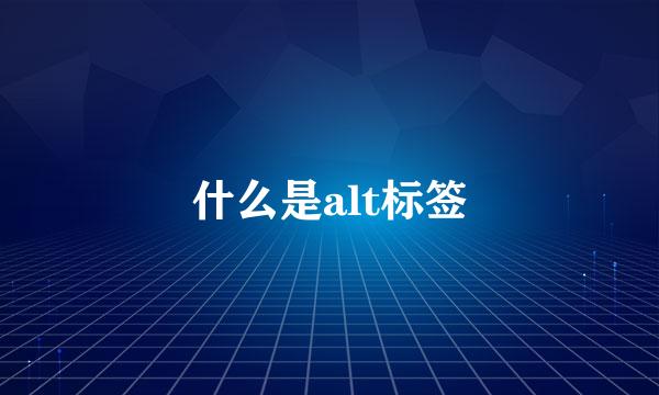 什么是alt标签