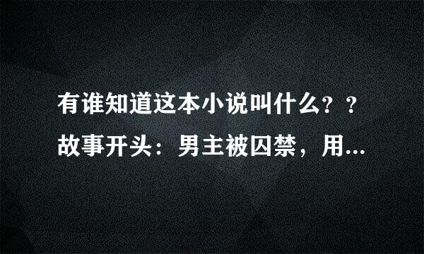 有谁知道这本小说叫什么？？故事开头：男主被囚禁，用玄铁链子锁着，